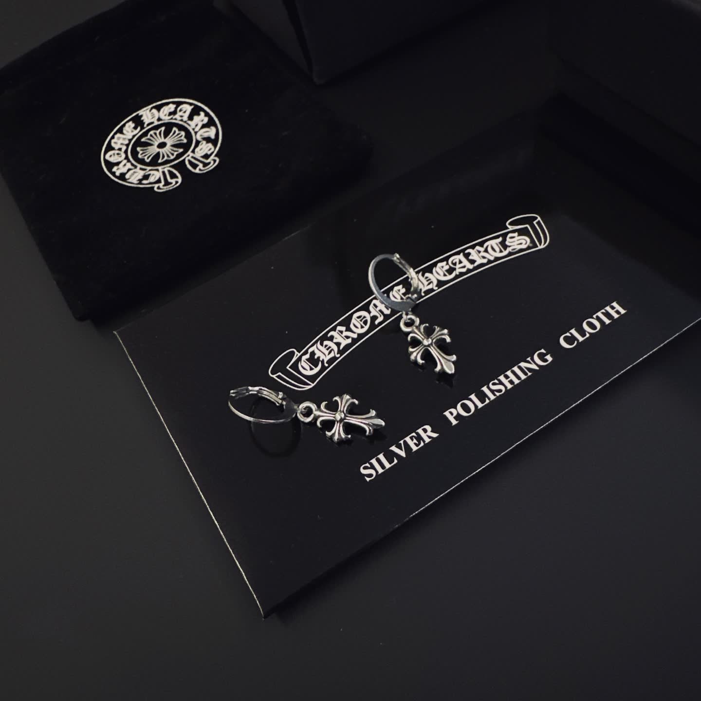 Chrome Hearts Cross Earrings